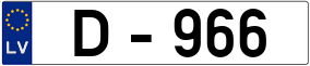 Trailer License Plate